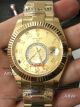 Perfect Replica Rolex Sky Dweller Yellow Gold Roman Watch Working Time Zone (2)_th.jpg